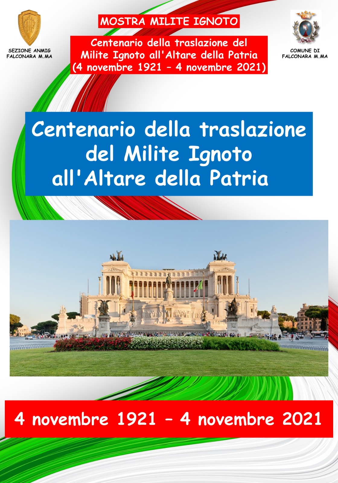 Immagine di copertina per Centenario della traslazione del milite ignoto all\'altare della Patria