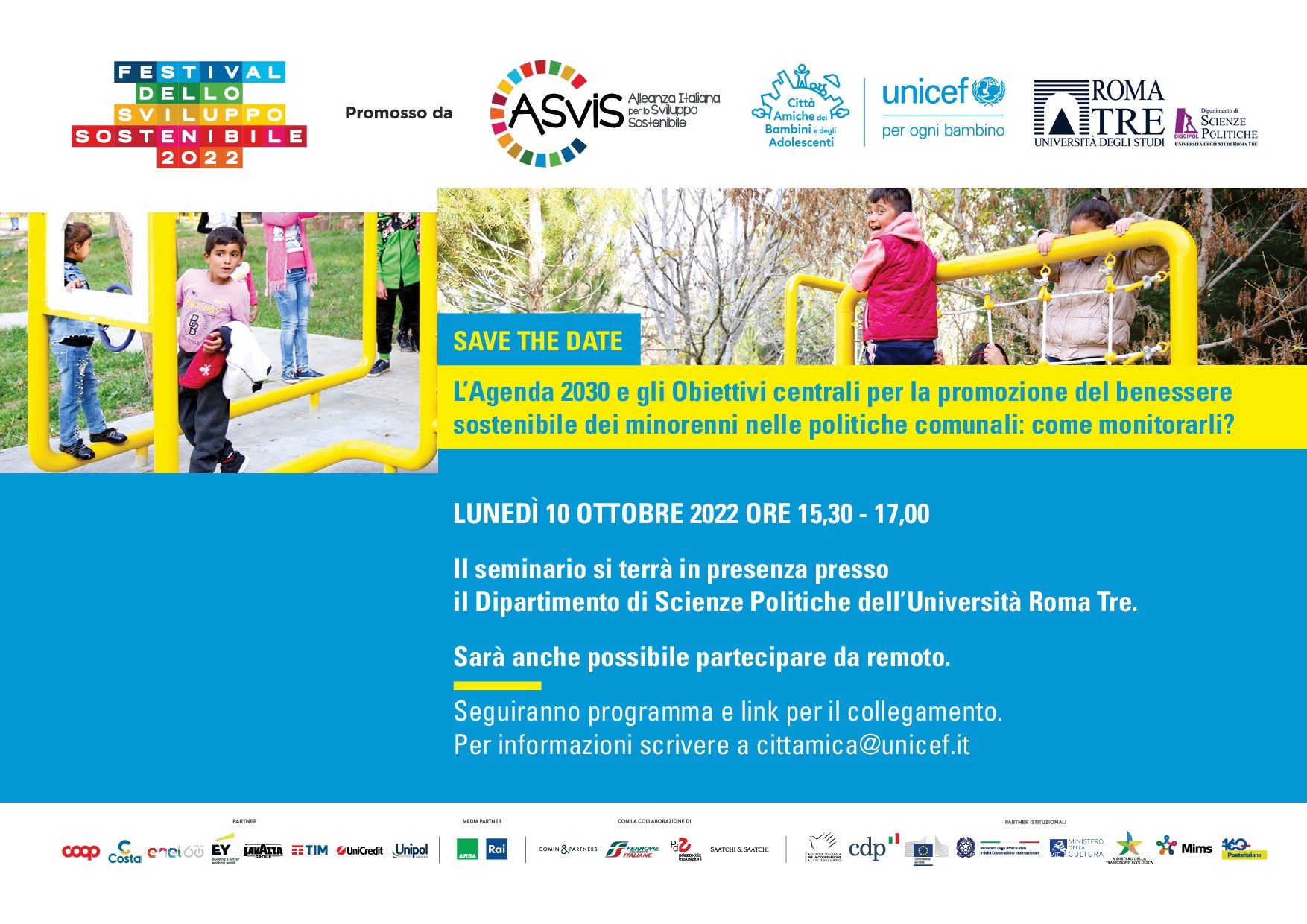 Immagine di copertina per Programma UNICEF citt�\' amiche dei bambini e degli adolescenti