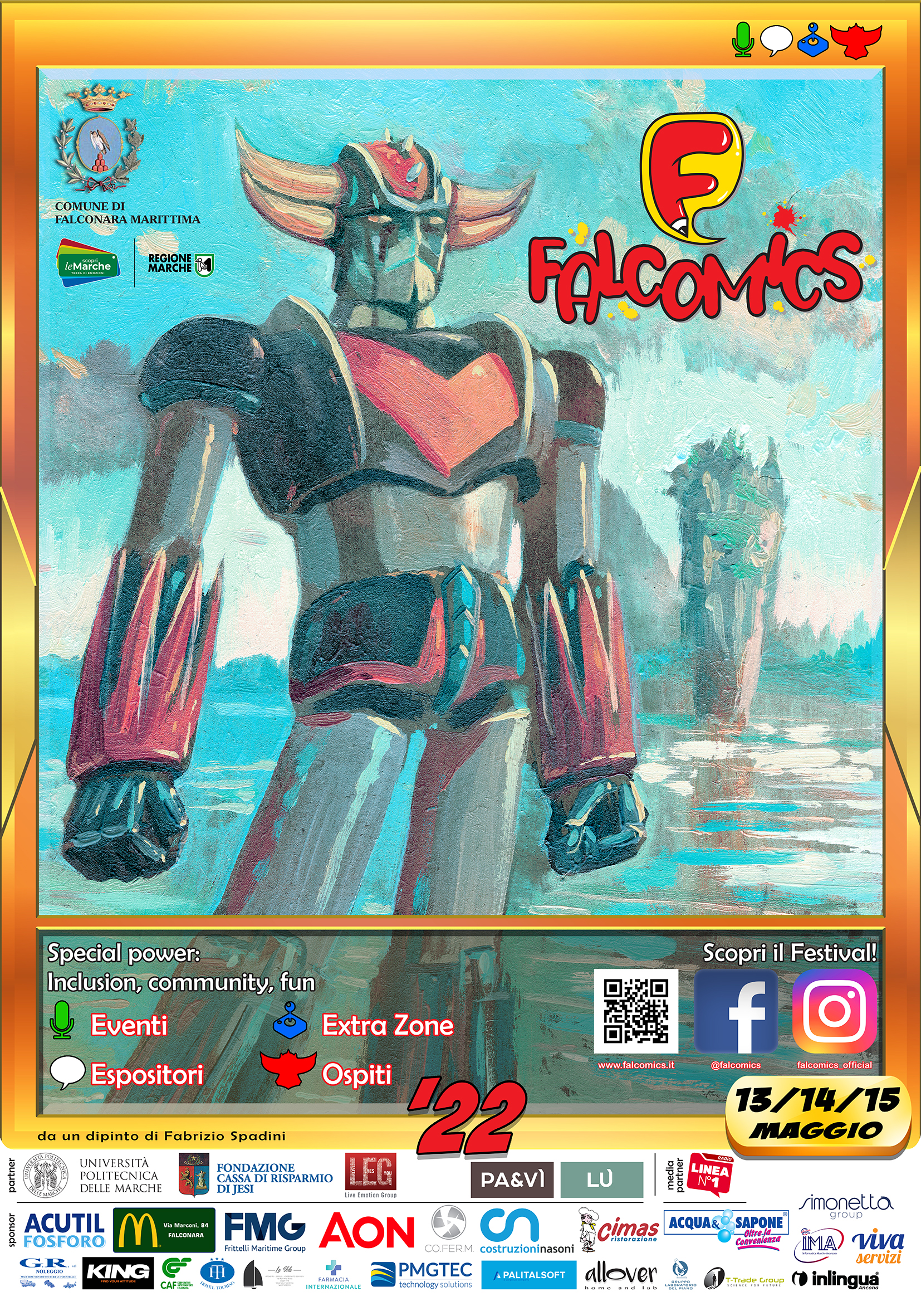 Immagine di copertina per Falcomics 2022 - 13, 14 e 15 Maggio