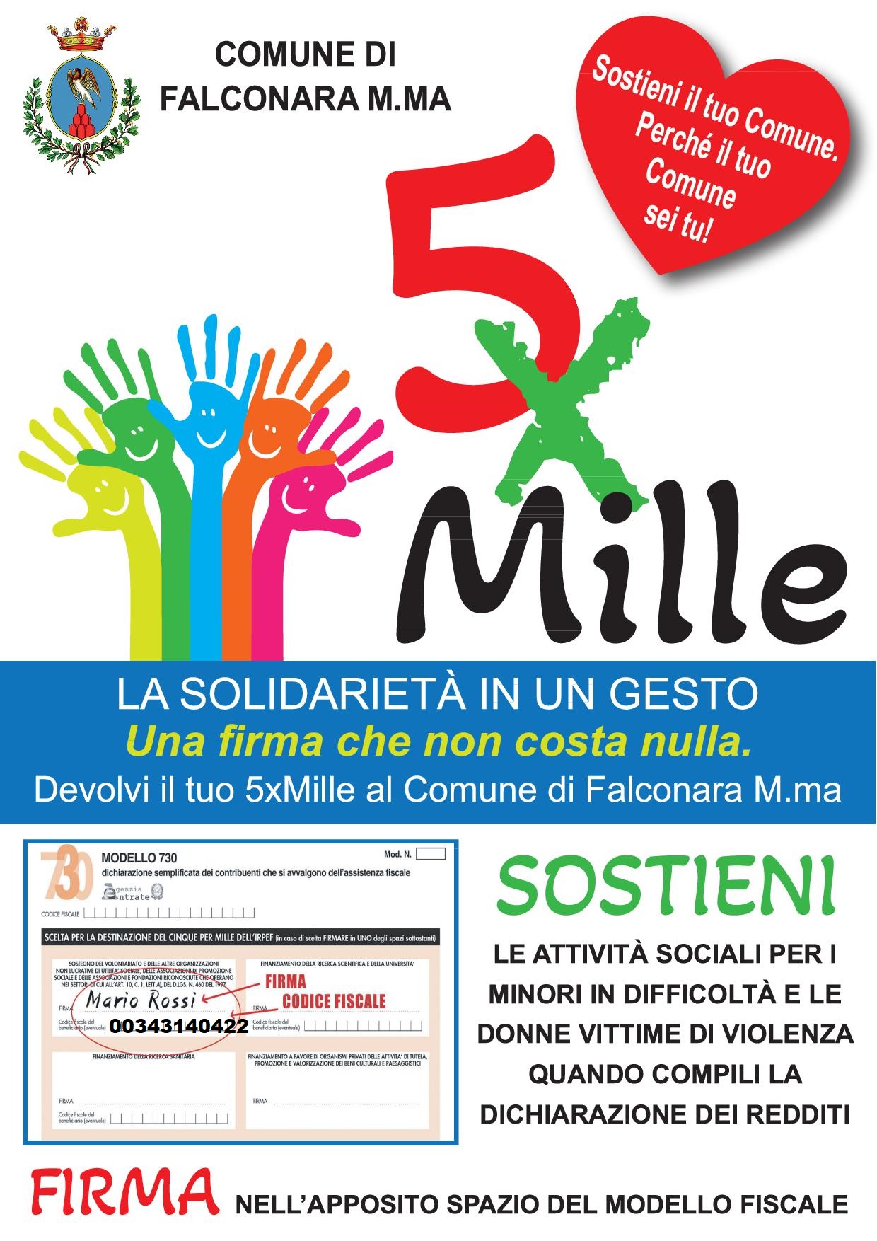 Immagine di copertina per Dona il 5 per mille ai Servizi Sociali per aiutare donne e minori