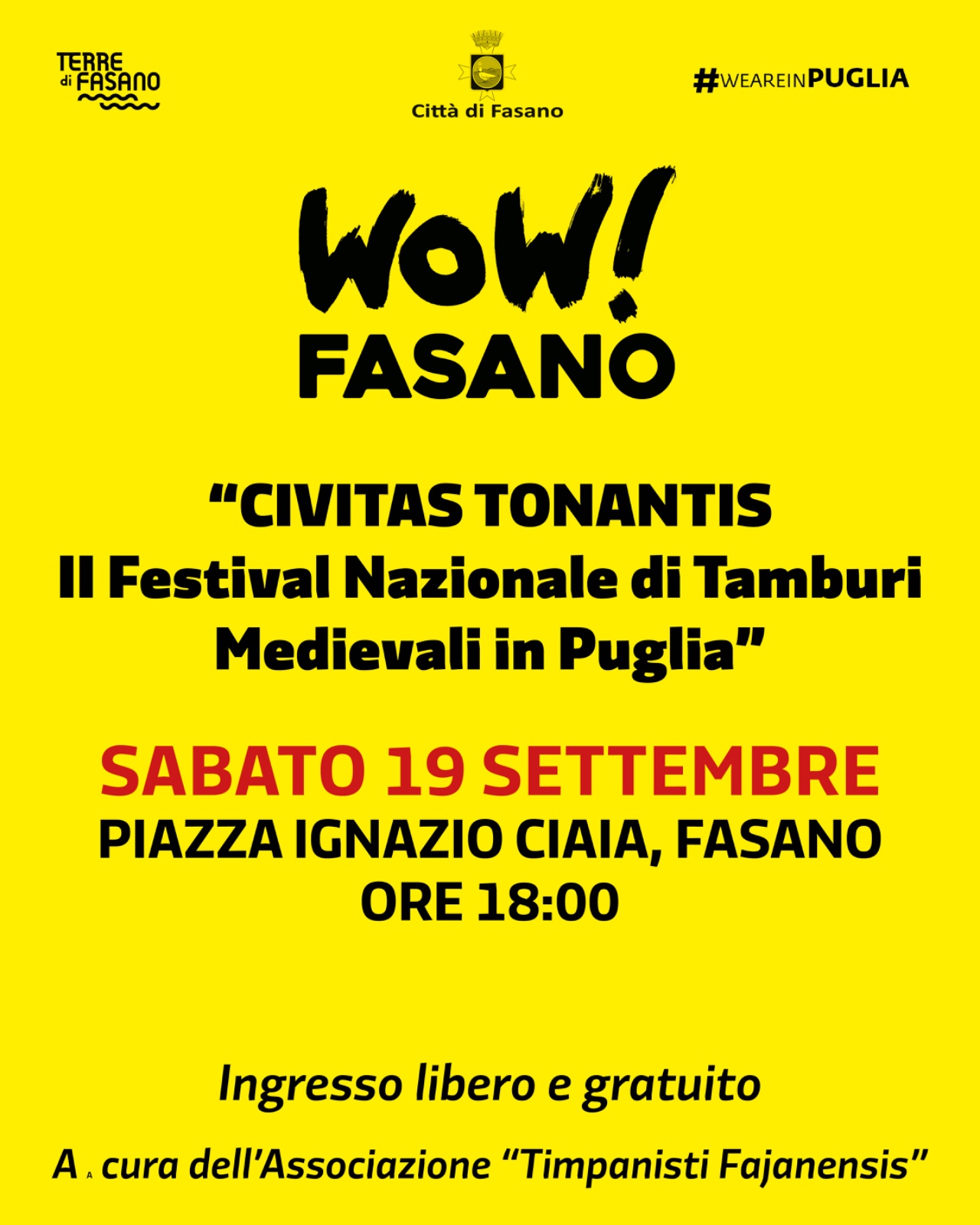 CIVITAS TONANTIS � II Festival Nazionale di Tamburi Medievali in Puglia